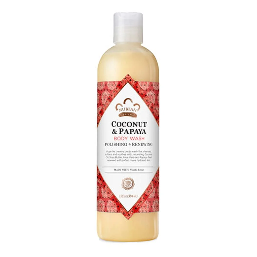 Optimized Nubian Heritage Coconut and Papaya Body Wash 13 oz 3 pack Eco-Friendly