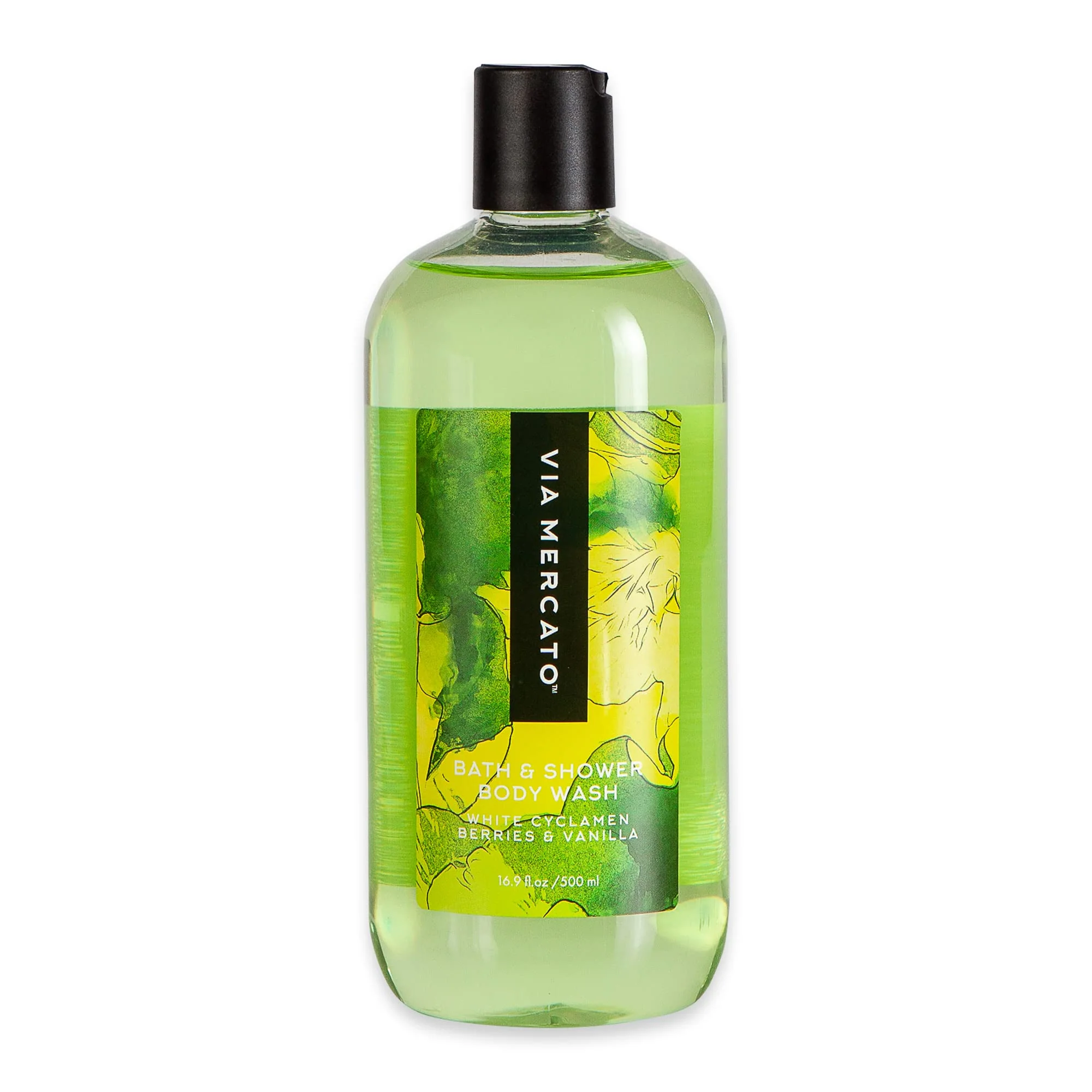 Sophisticated Via Mercato Bella Collection Hydrates Invigorates Shower Gel 500 ML No. 5 - White Cyclamen Berries Vanilla Crafted