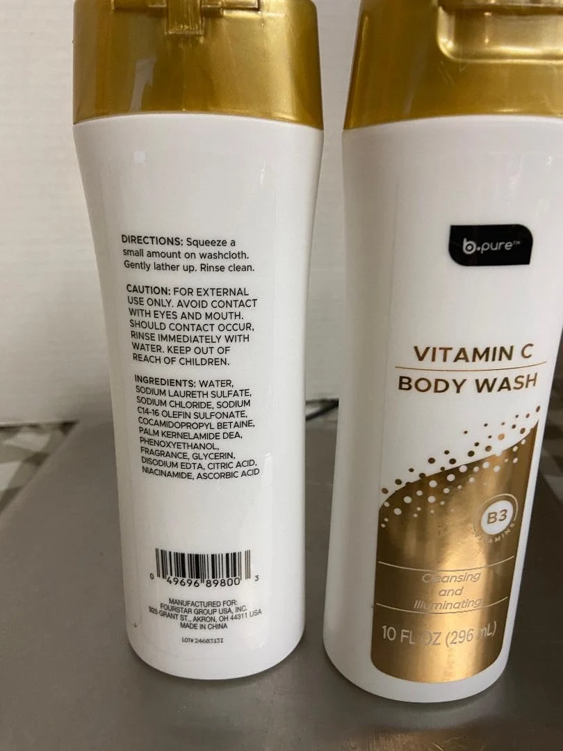 Natural b.pure Vitamin C Body Wash 2 EA 10 FL EA High-Performance