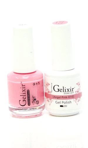 High-Quality Gelixir matching color nail laquer Angel Pink -010 Proven