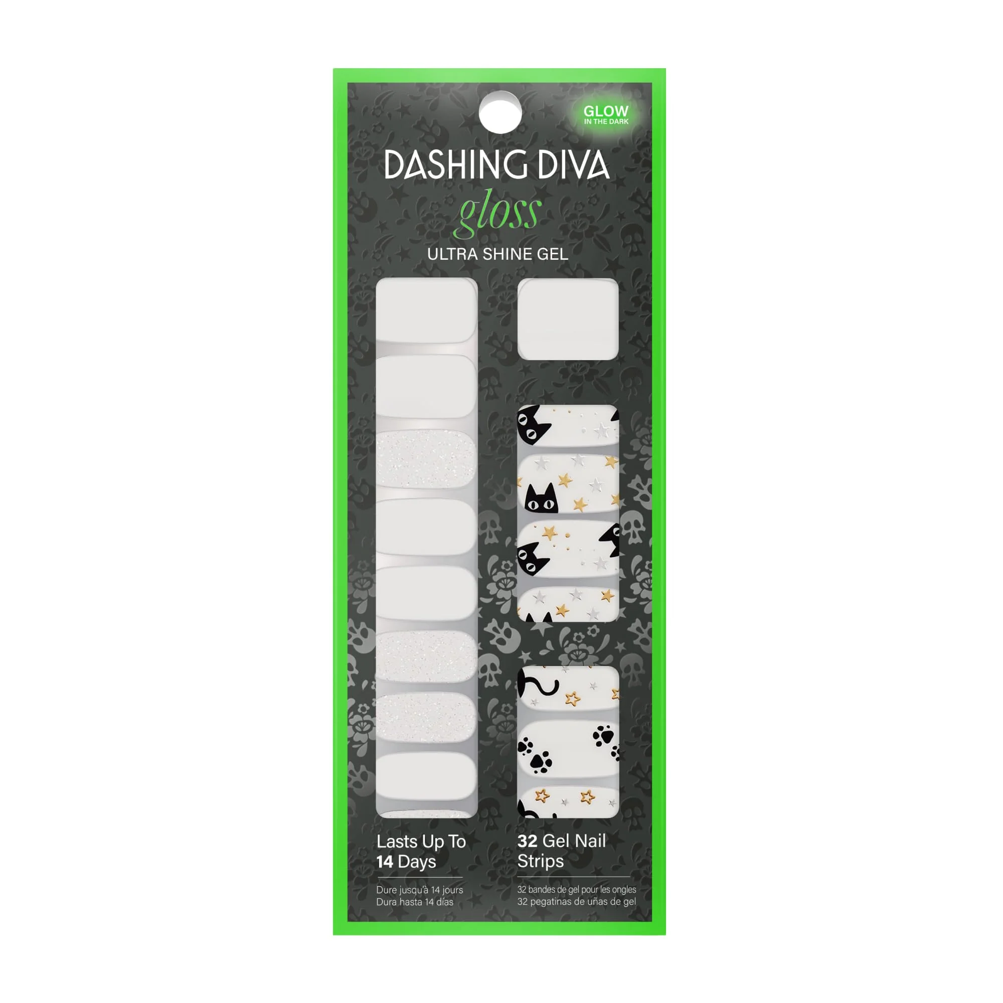 Fine Crafted Dashing Diva Gloss UV Long Lasting Gel Nail Stickers Chip Resistant 32 Nail Wraps Prep Pad Nail File Next-Generation