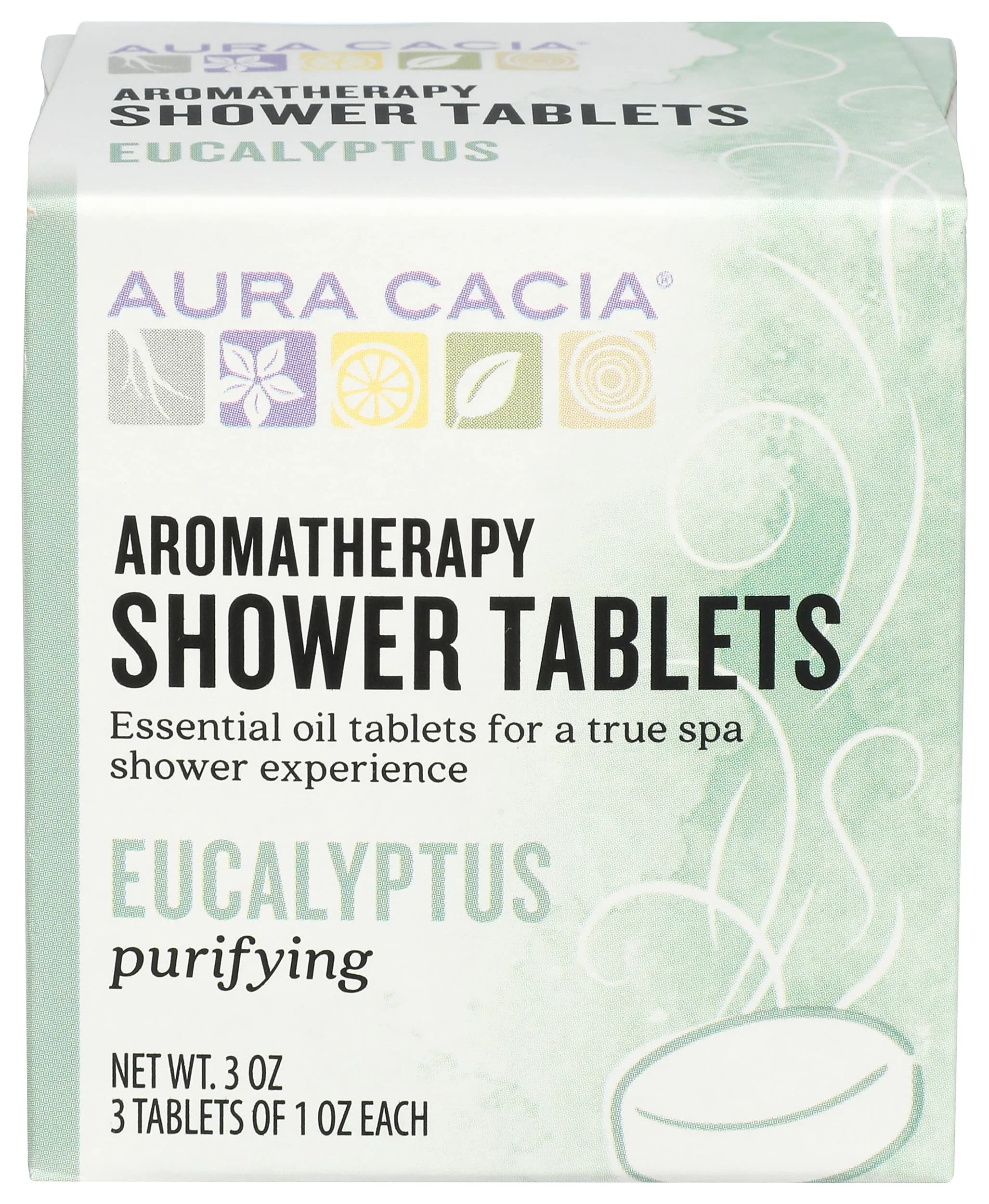 High-End Aura Cacia Purifying Shower Tablets 3 OZ Lightweight