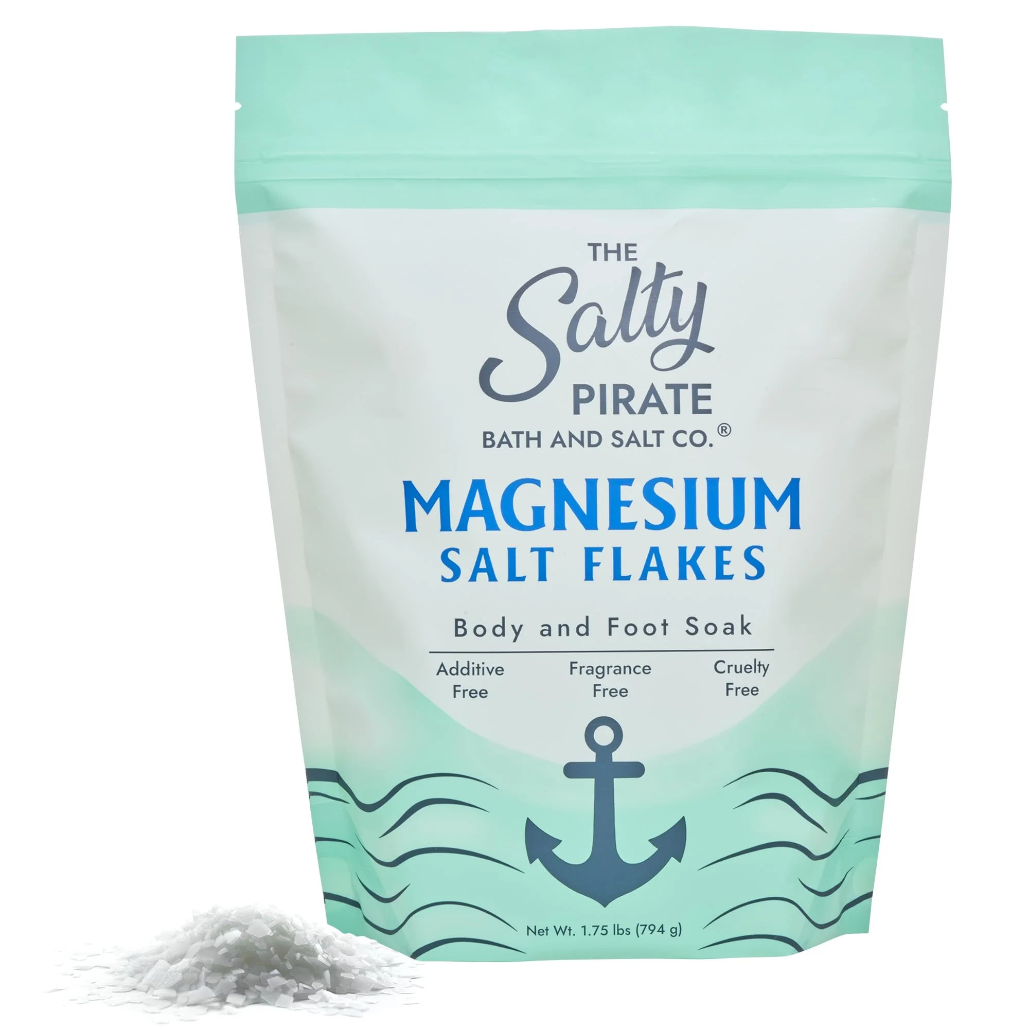 Traditional Magnesium Salt Flakes - Magnesium Chloride Flakes for Bath Soaks to Epsom Salts for Foot Body for Relaxation and Skin Hydration 1.75 Advanced