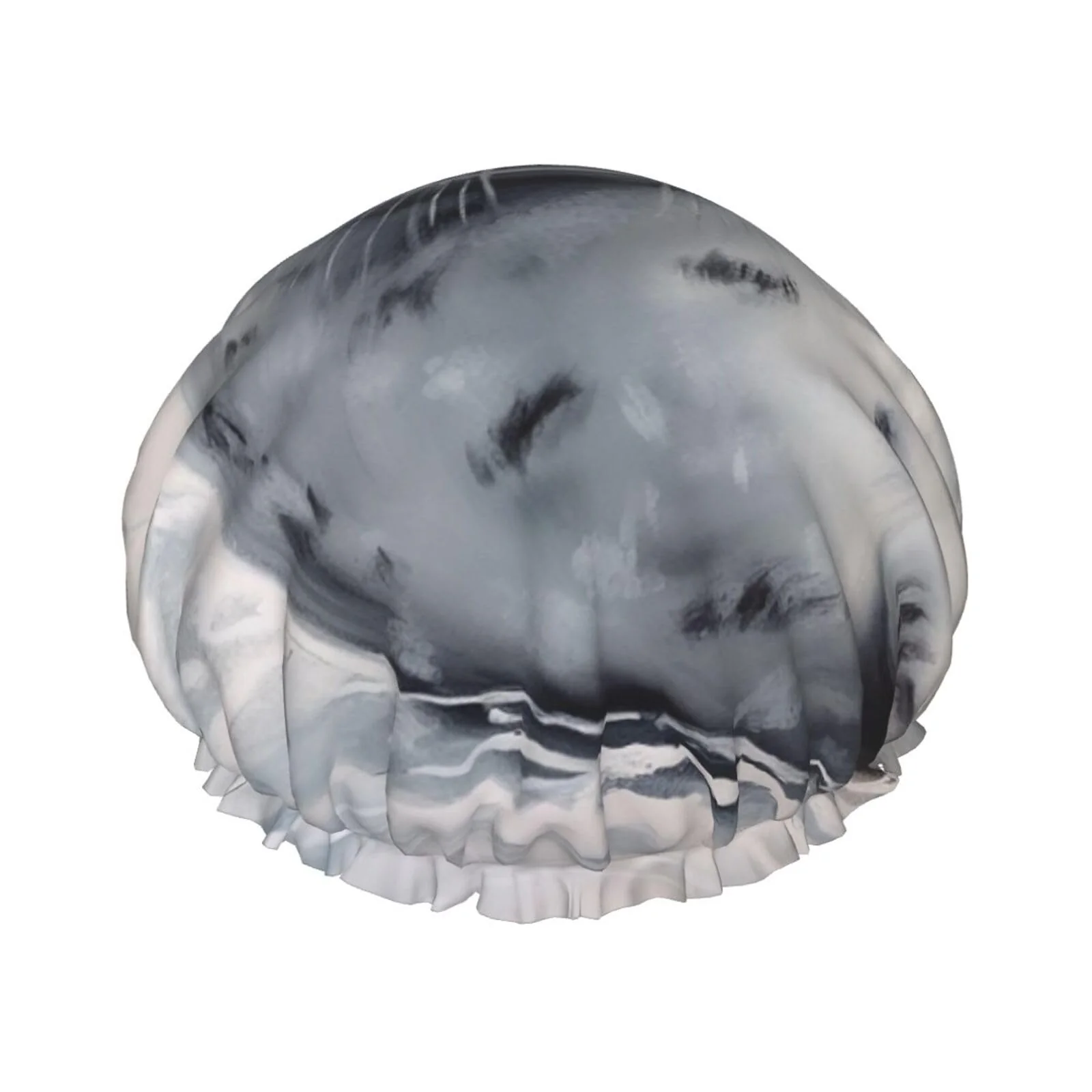 Environmentally Friendly Harp Seal Painting Shower Cap for Women Men Large Reusable Shower Bonnet Double-Layer Waterproof Bath Caps Elastic Band Hair Hat for All Hairstyles Exclusive