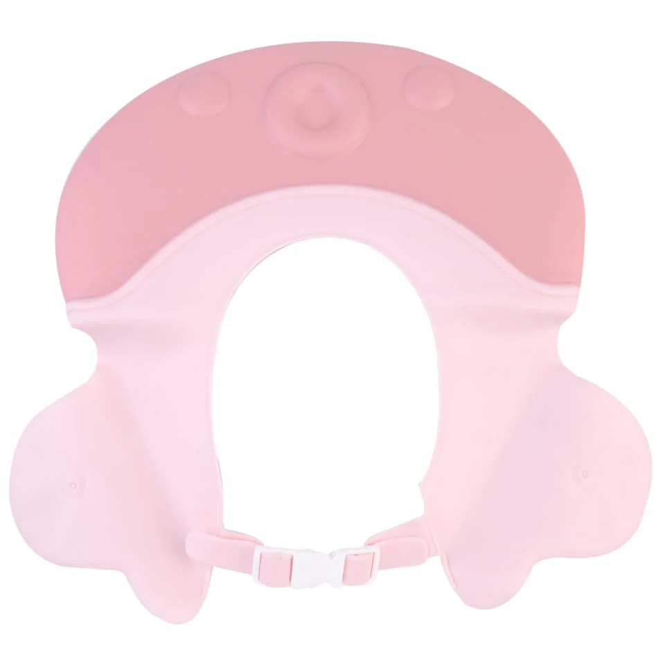Classic FRCOLOR Baby Shampoo Cap Adjustable Silicone Bath Hat with Cartoon Design for Infant and Kids Protects Eyes from Water and Shampoo for Bathing Minimalist