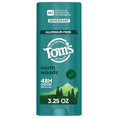 Specialty Tom s of Maine North Woods Natural Deodorant for Men and Women Aluminum No Artificial Fragrances Dyes or Preservatives Baking Soda Flexible