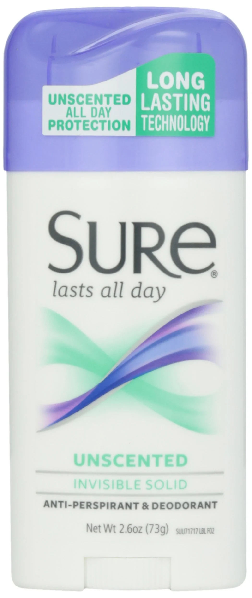 Consistent Sure Deodorant Invisible Solid Unscented - 2.6 oz Optimized