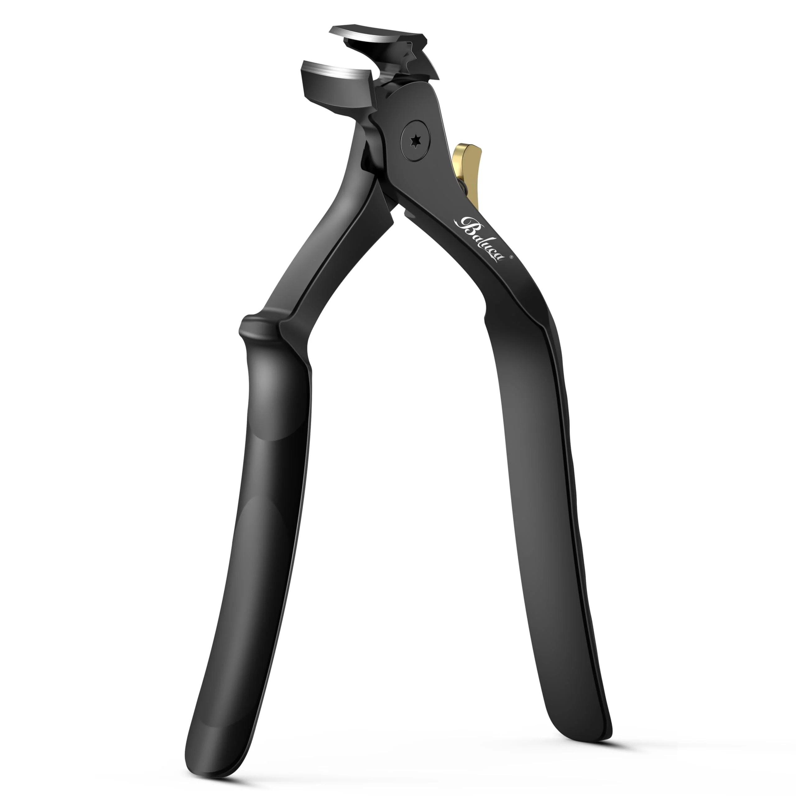 High-Grade BALUCA Ergonomic Nail Clipper for Seniors - Heavy Duty Toenail Fingernail Clipper for Thick Nails Extra Long Handle Toenail Clippers with Catcher Refined