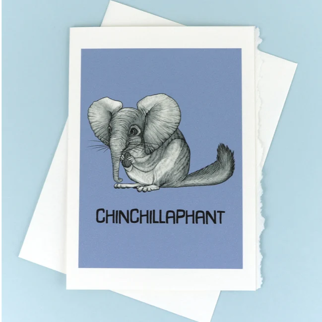 Fine Crafted Chinchillaphant Card Prestigious