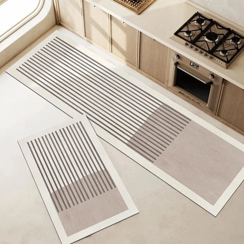 Casual Velloraco Kitchen Mat Super Absorbent Non-Slip Washable Diatomite Design Oval Long Shape Comfort Rug for Kitchen Bathroom Superior
