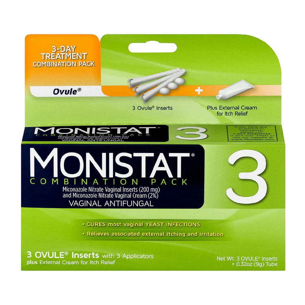 High-Performance Monistat 3 Vaginal Antifungal Cream Disposable Combination Pack 1 Ea High-End