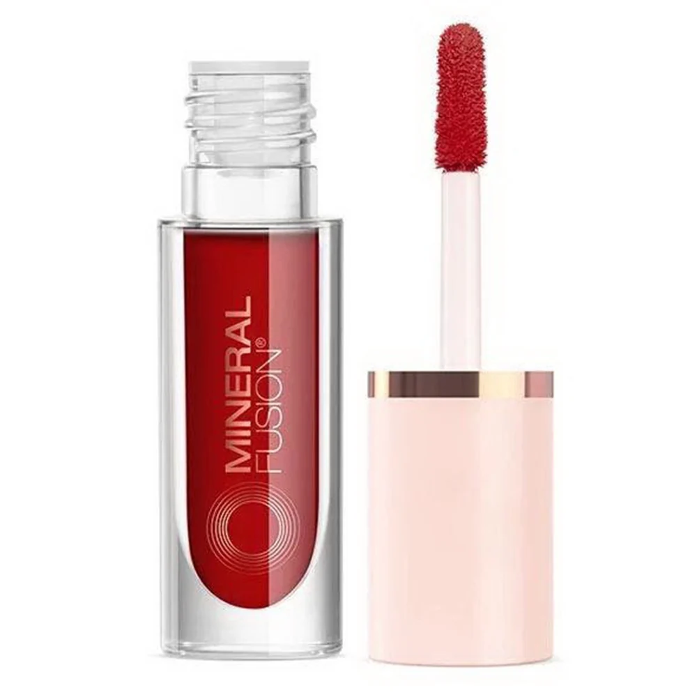 Versatile Mineral Fusion Syrah Lip and Cheek Stain Bright Red Hydrating Formula Long Lasting Matte Finish 0.10Oz 3ml Superior