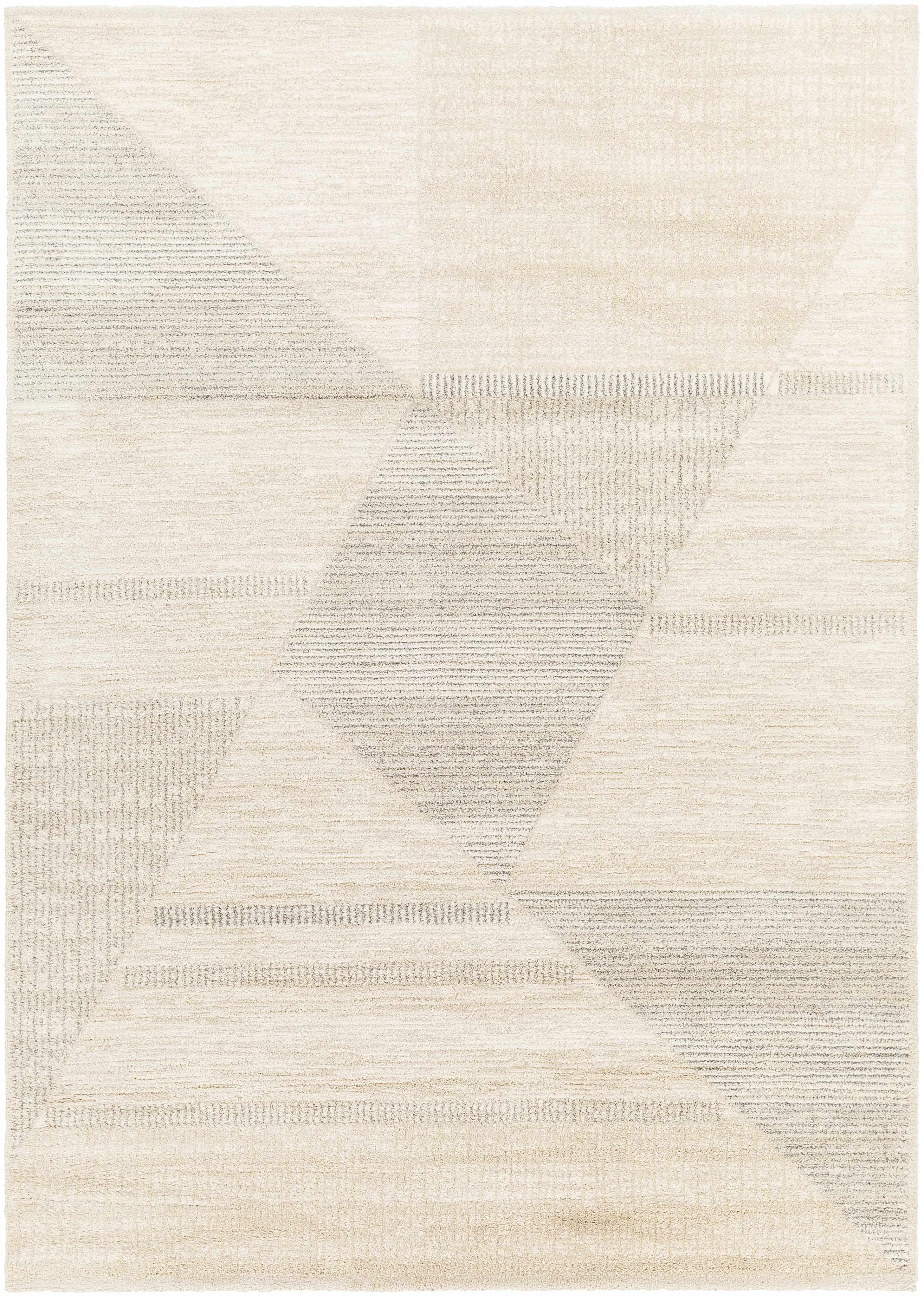 Responsible Chizu Geometric Neutral Luxe Rug Refined