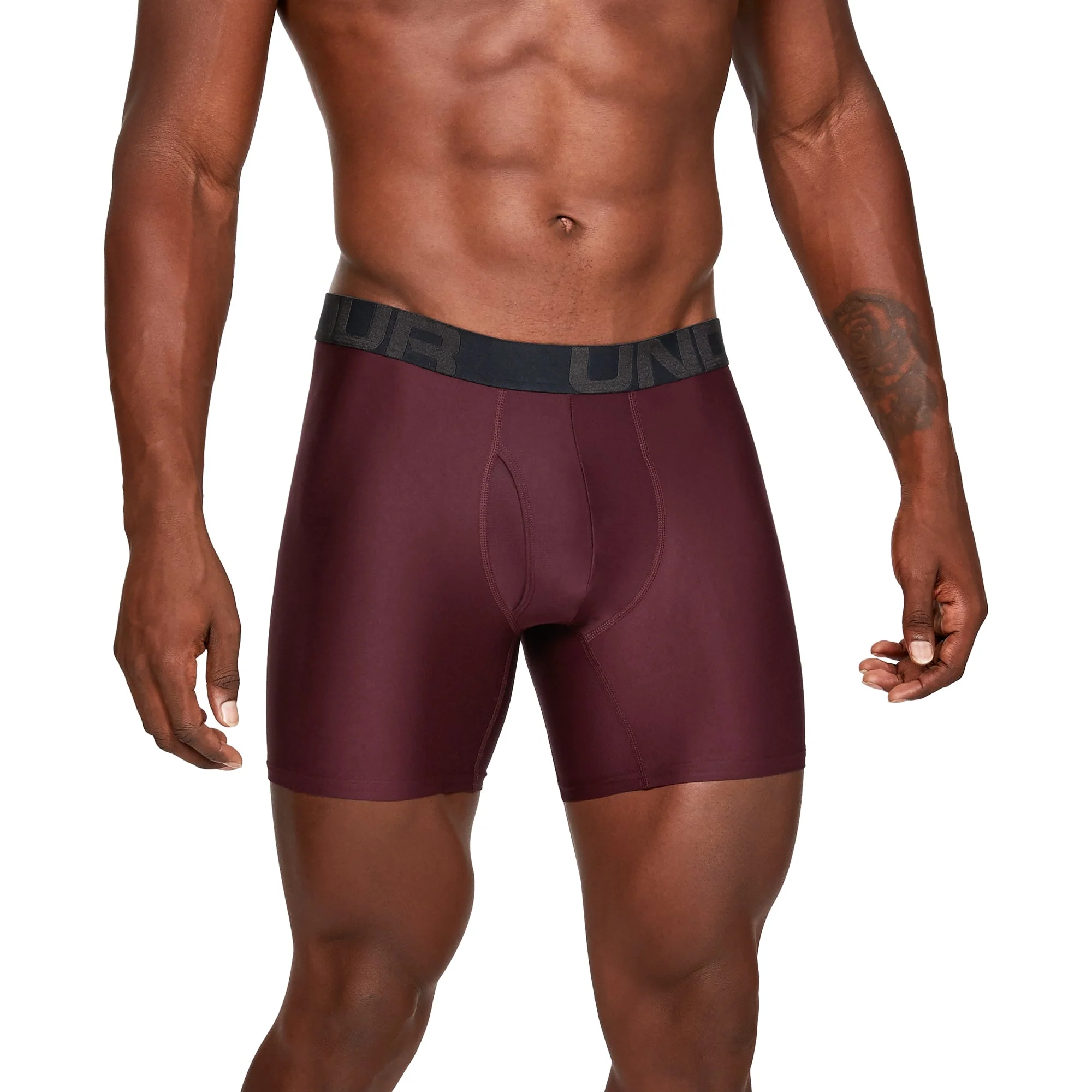 Elite Under Armour Men's Tech Boxerjock 6In 2 Pack Luxury
