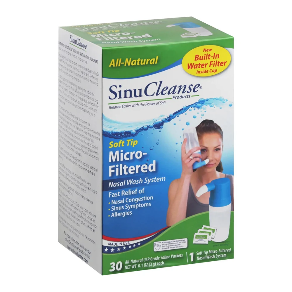 Safe SinuCleanse Micro-Filtered Nasal Wash System Kit 1 ea Recyclable