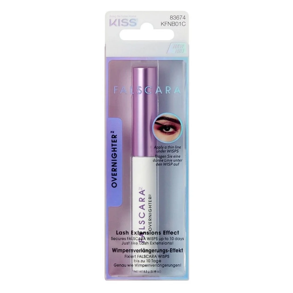 Versatile Kiss Falscara False Eyelash Overnighter Long Wear Sealer 0.18 Oz Stylish