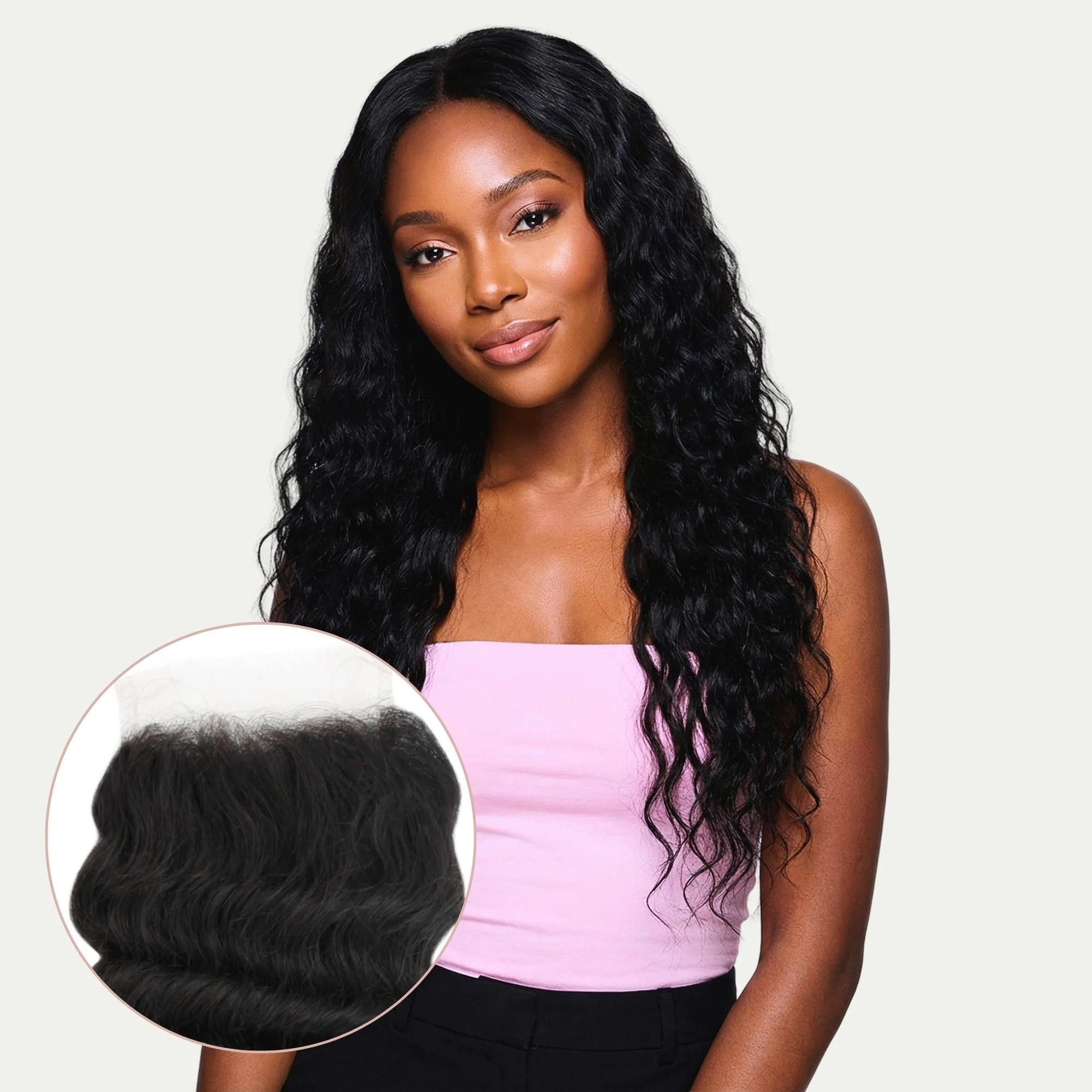 Artisan Deep Wave 4x4 Transparent Lace Human Hair Closure Superior