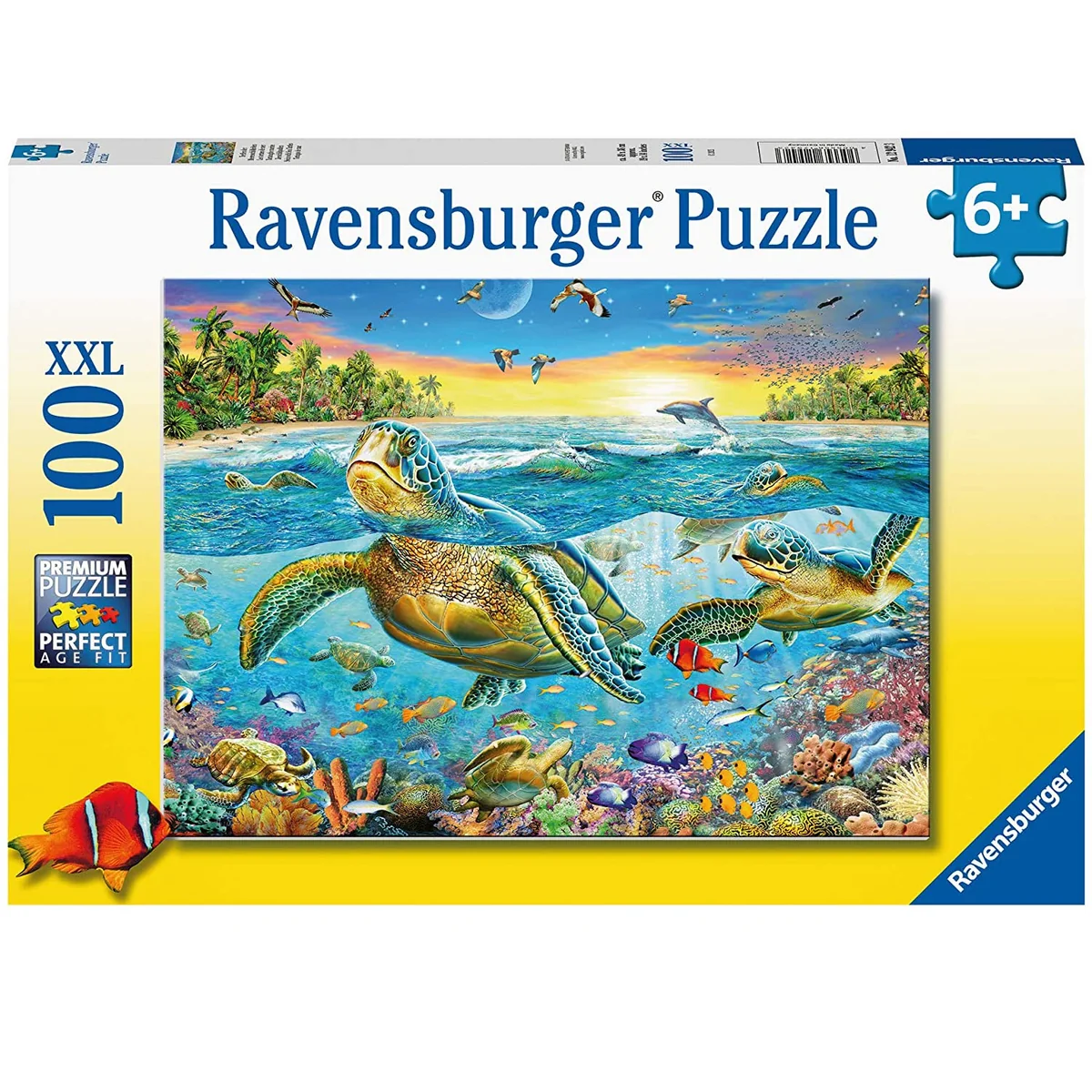 Trendy 100pc Swim with Sea Turtles Puzzle Verified