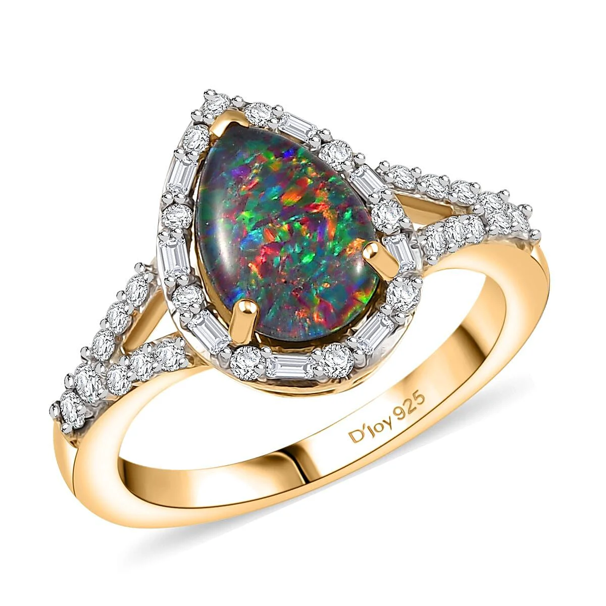 Green HomeJewelryRingsHalo Rings 8190577 Natural