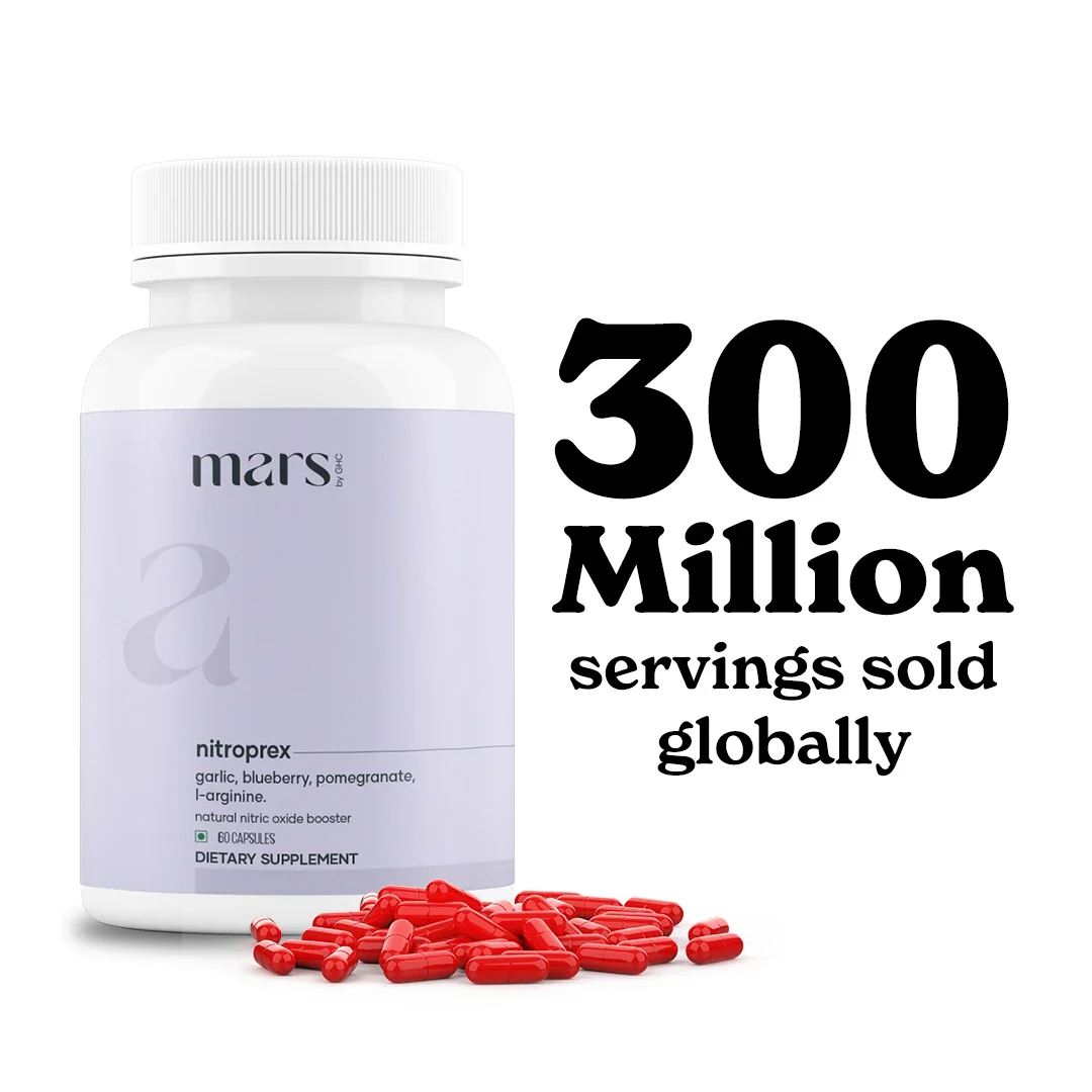Superior Mars NitroPrex – Natural Nitric Oxide Booster for Supercharge Blood Flow Stamina Performance Effective