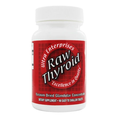 Safe Ultra Enterprises Glandulars Raw Thyroid 200 mg Tablets 90 Ea Dependable