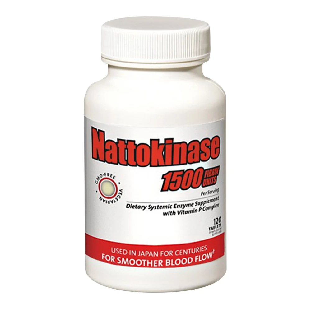 First-Class Naturally Vitamins Nattokinase 1500 Systemic Enzyme Supplement Tablets 120 Ea Classic