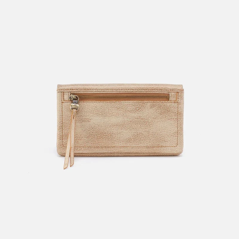 Clean Lumen Continental Wallet in Gold Leaf Lightweight