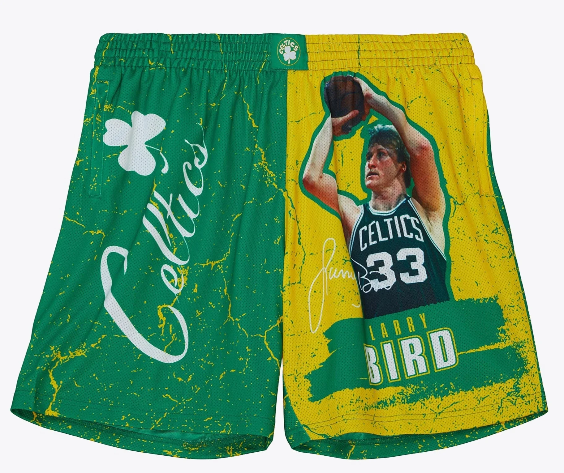 Fashionable Mitchell Ness Men's NBA Player Burst Mesh Shorts Celtics Larry Bird Relaxed