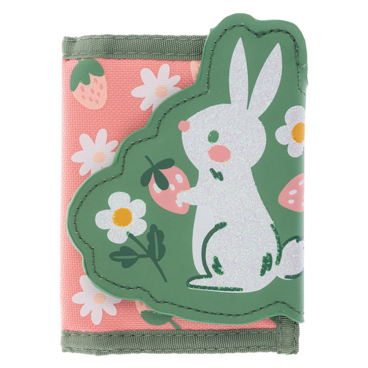 Expertly Made Trifold Wallet Strawberry Bunny High-Performance