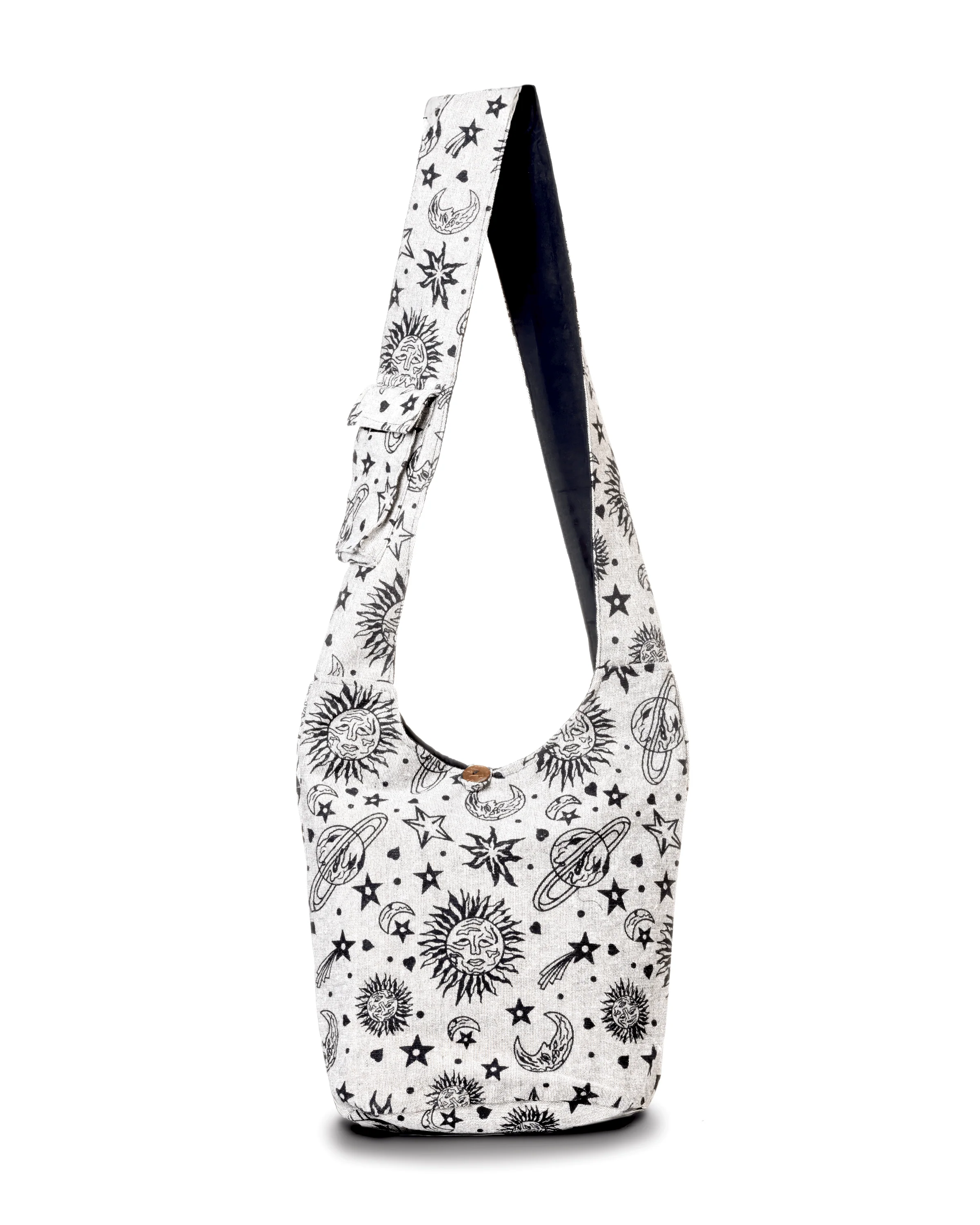 High-End Kathmandu Collection Celestial Print Hobo Bag Reusable