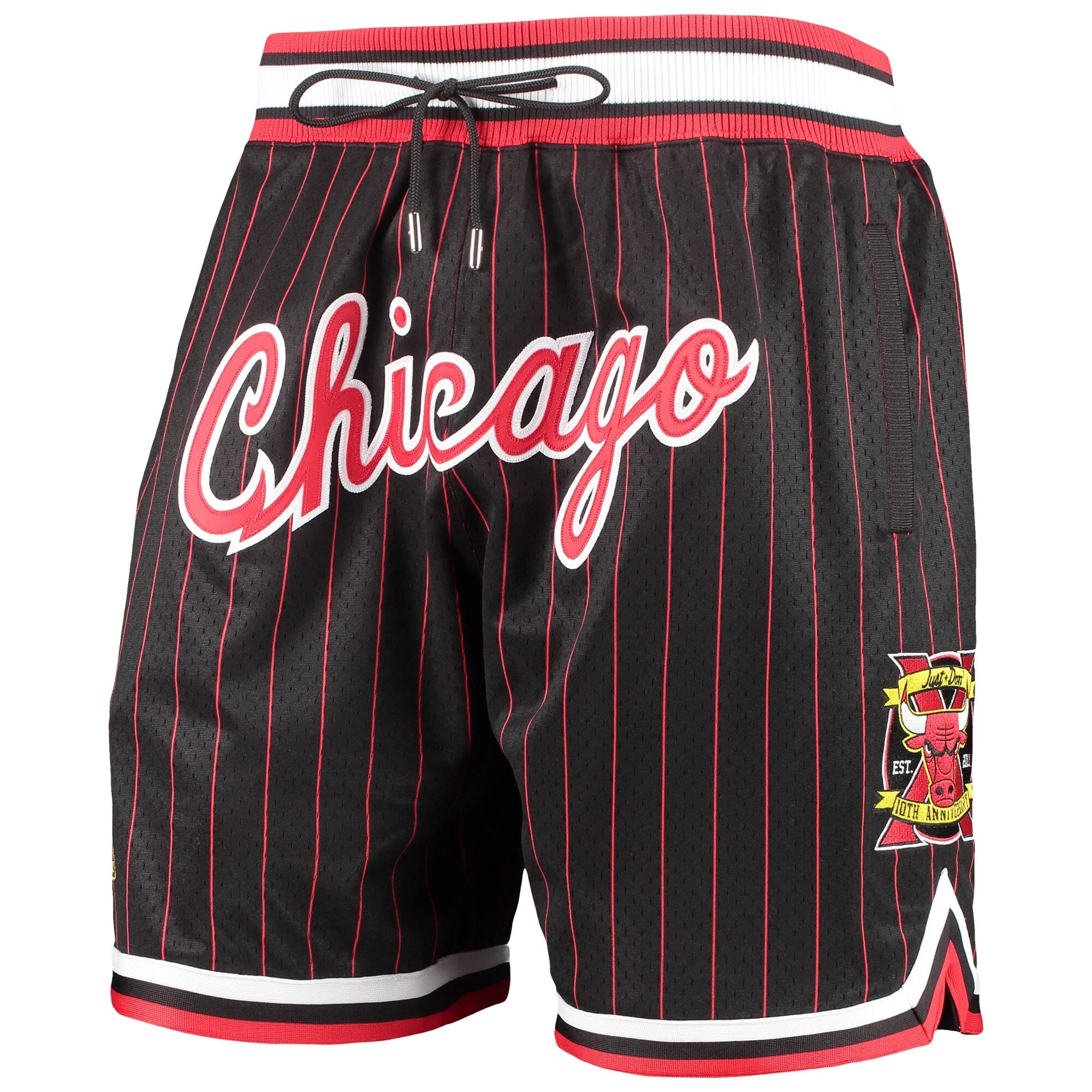 Pure Mitchell Ness Men's NBA Just Don 10Th Year Anniversary Shorts Bulls 1996 Innovative