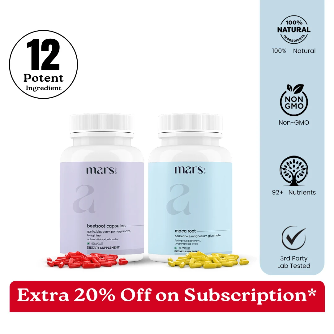 Selected Mars Big G Combo Powered by Nitric Oxide Booster Maca Root Capsules Artisan
