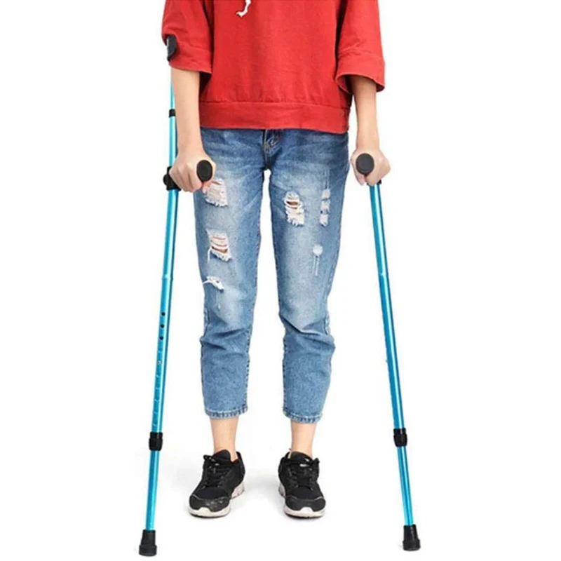First-Class Lightweight Ergonomic Adjustable Forearm Crutches Practical