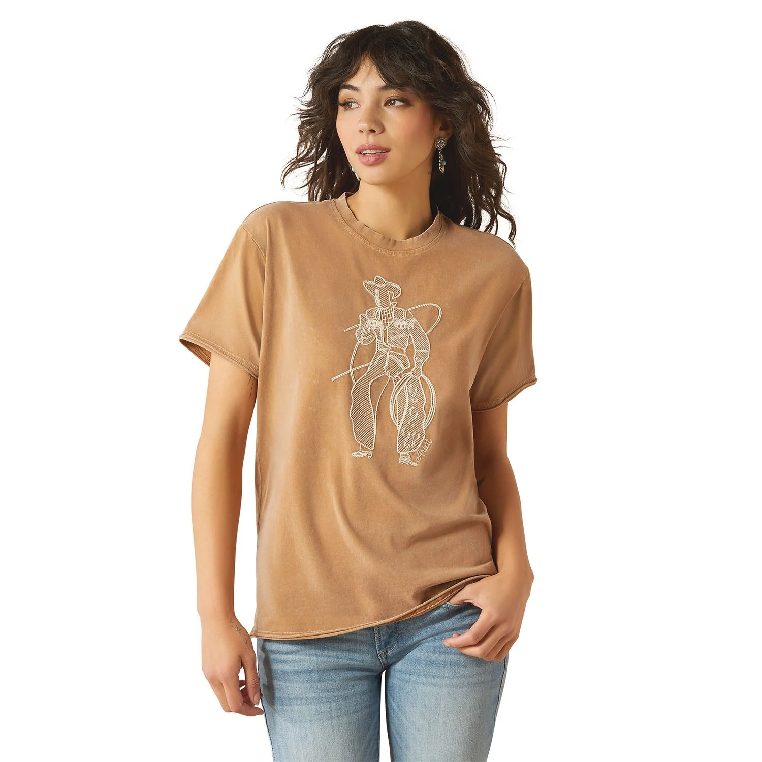 Unique Ariat Womens Buckaroo Embroidered T-Shirt Innovative