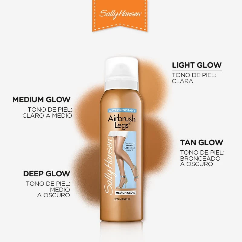 Breathable SALLY HANSEN AIRBRUSH LEG SPRAY LIGHT GLOW Elegant