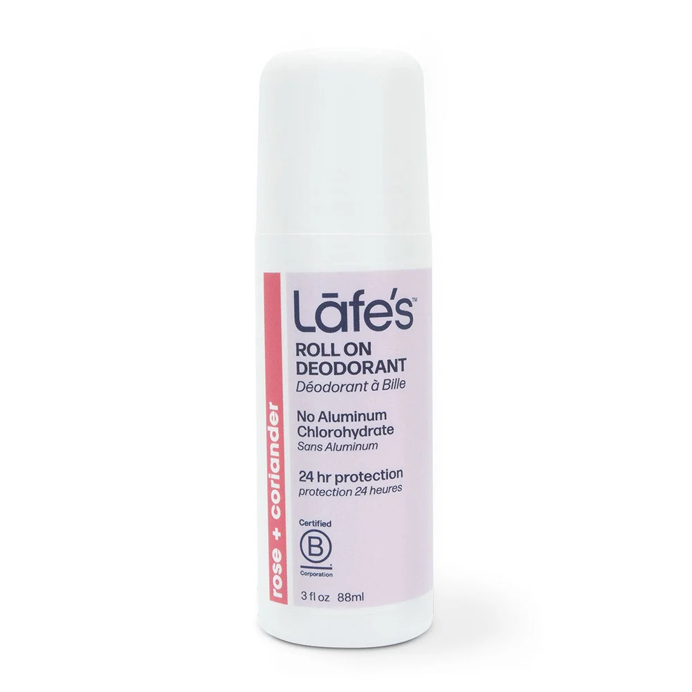 Responsible Lafes Natural Roll On Deodorant Rose And Coriander 3 Oz Outstanding