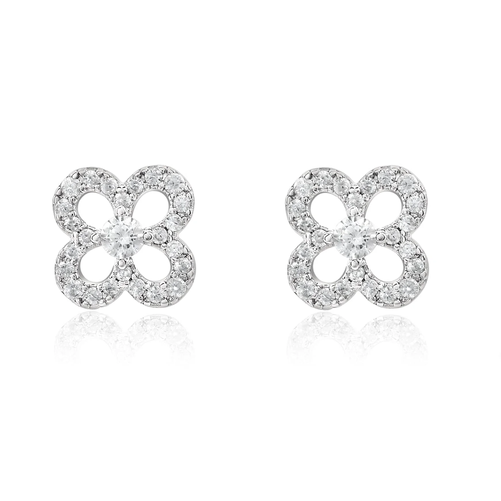 Premium Solid 925 Sterling Silver Crystal Earrings Proven