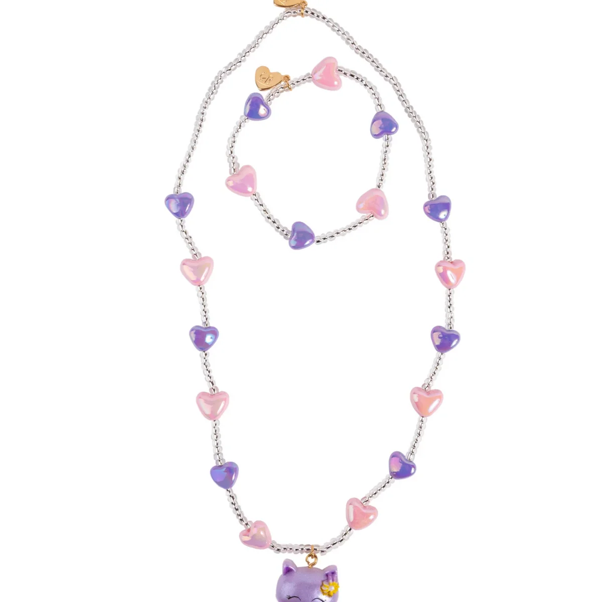 Official Lovely Kitty Necklace Bracelet Set Modern