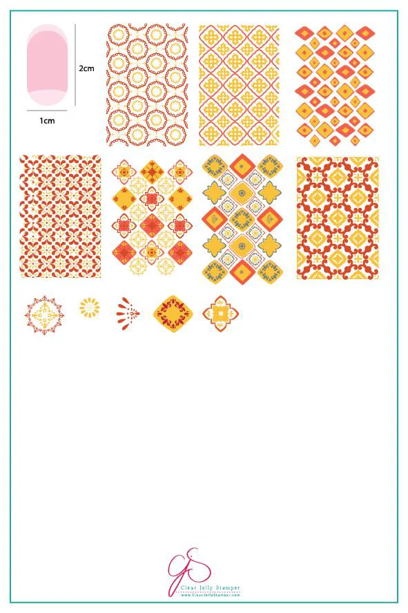 Unique Talavera CjSLC-62 - Clear Jelly Steel Stamping Plate Authentic