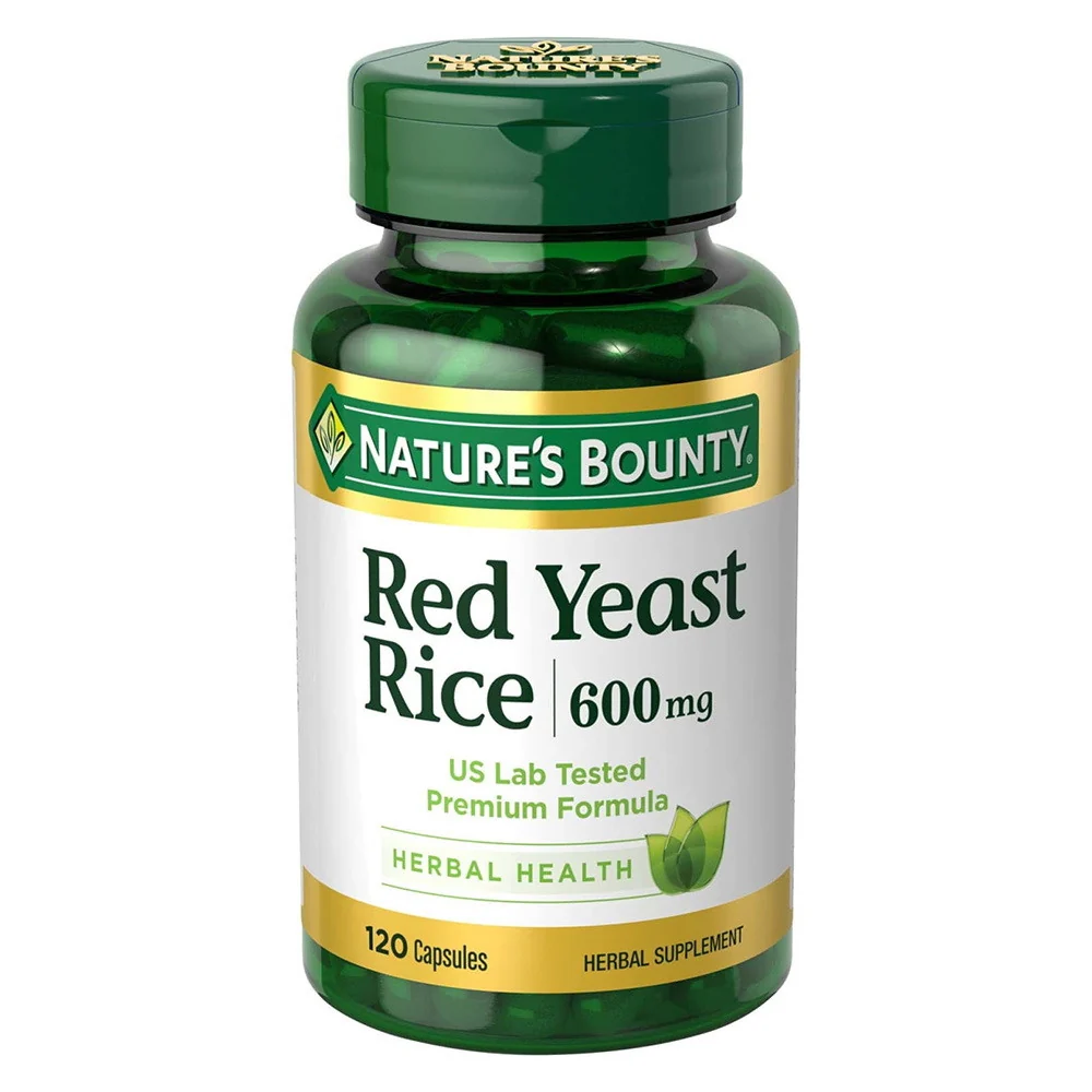 Flexible Natures Bounty Red Yeast Rice 600 Mg Capsules - 120 Ea Effective