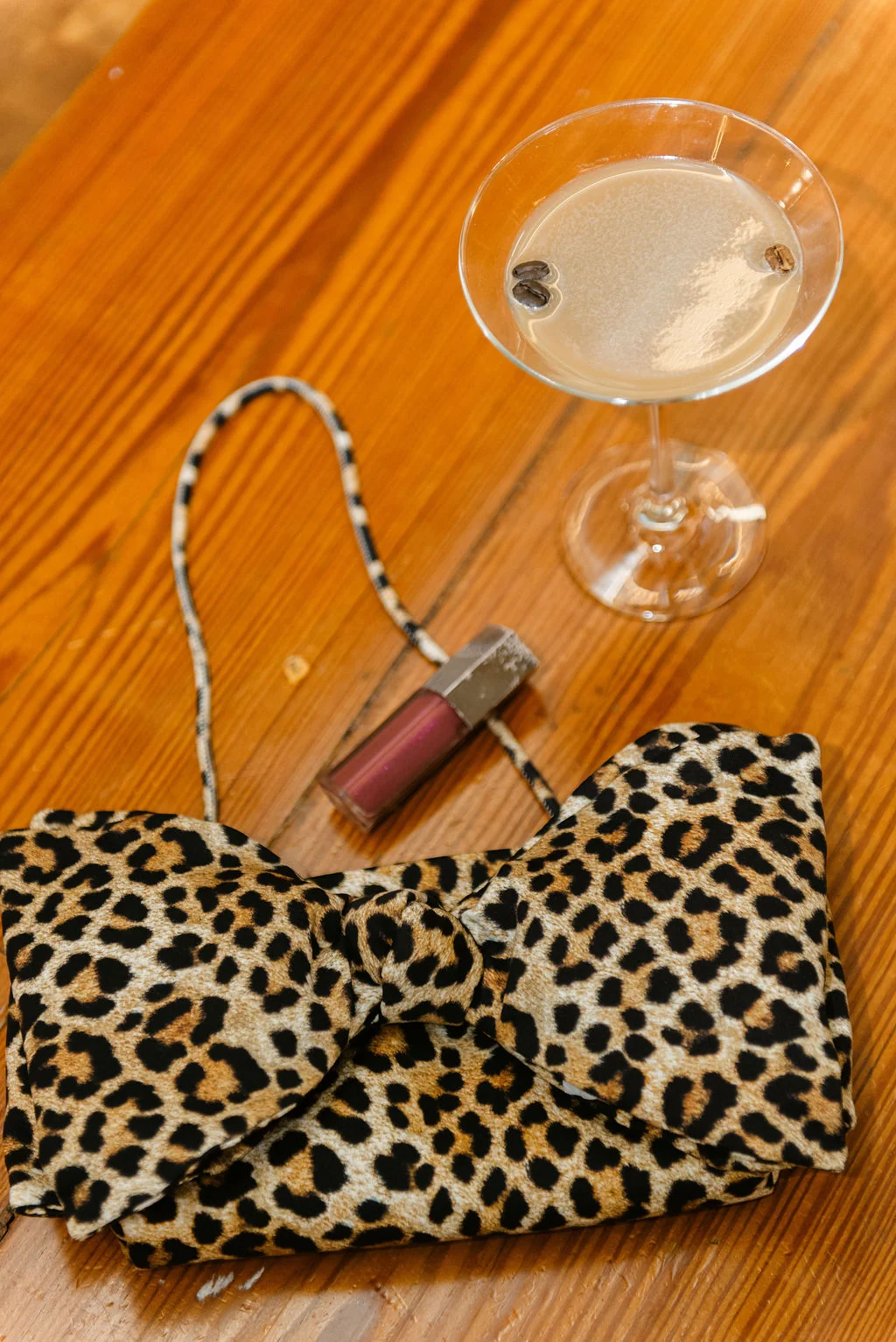 Refined Loeffler Randall Valerie Bow Clutch in Leopard High-Grade