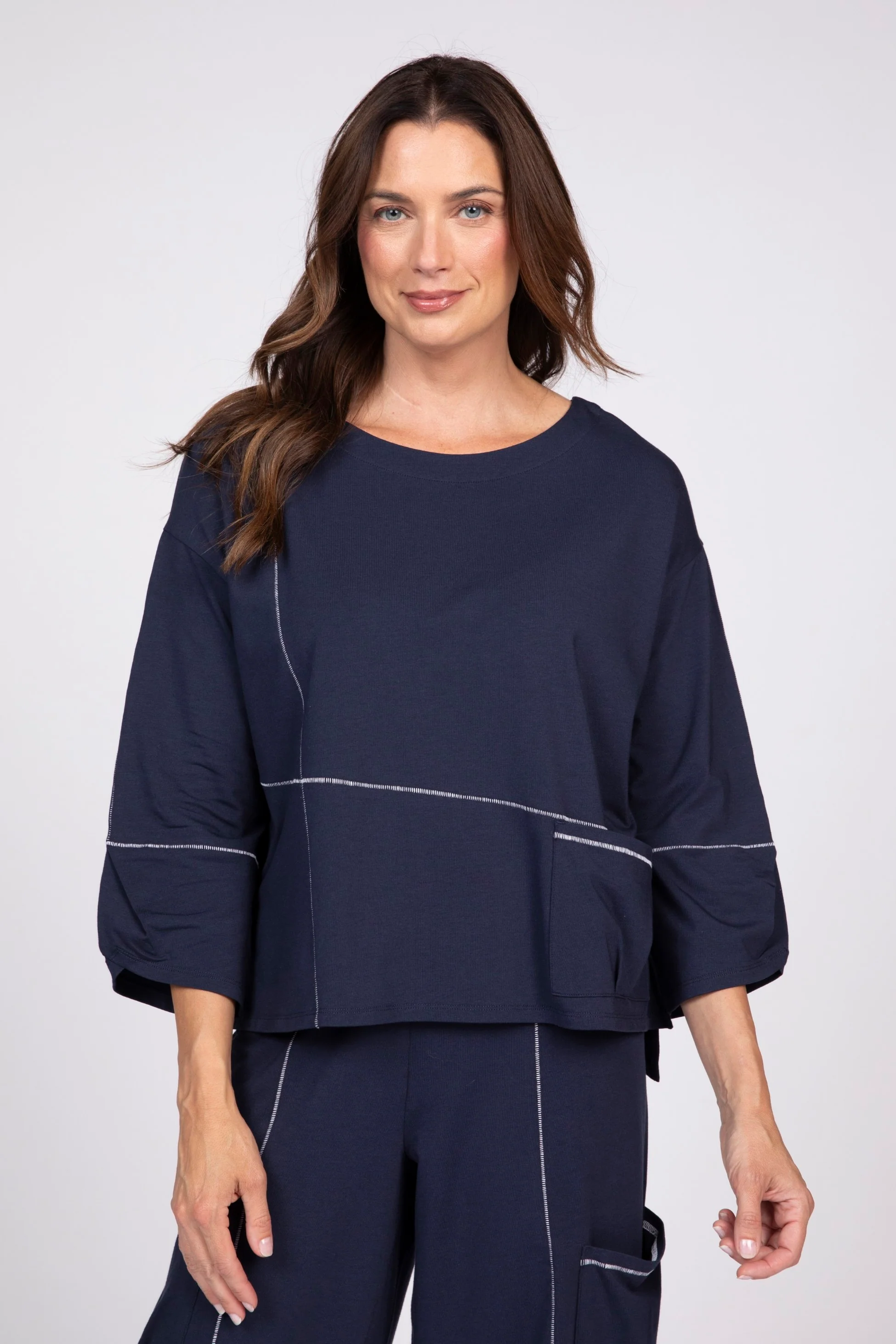 Detailed Boxy Zanna Top Authentic