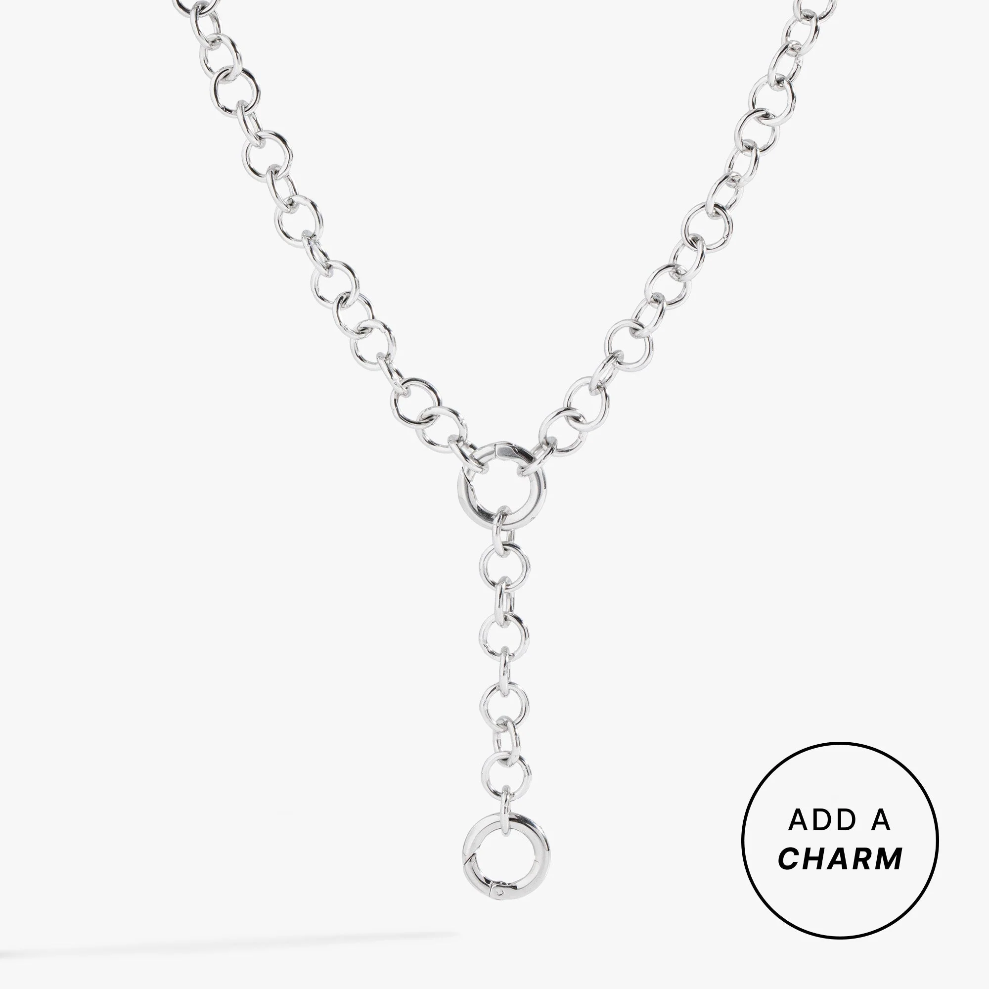 Relaxed Y Necklace Interchangeable Base Innovative
