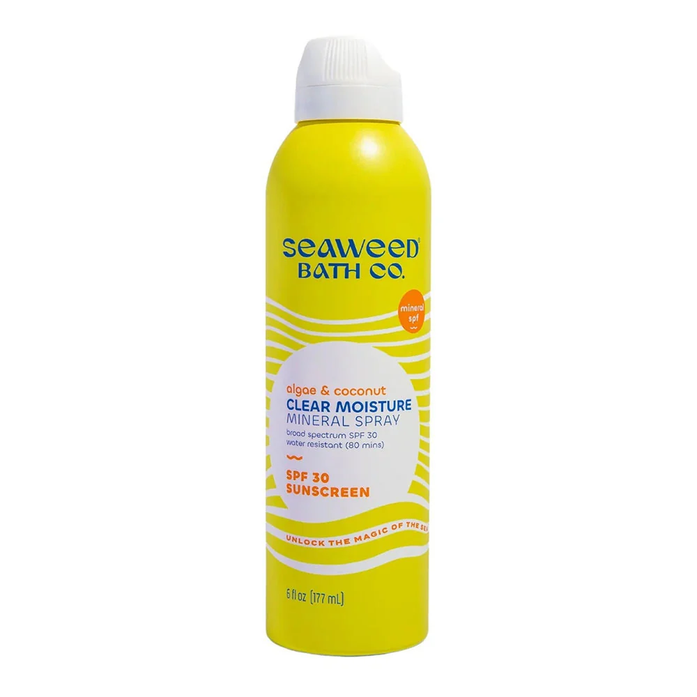 Modern The Seaweed Bath Co Clear Moisture Mineral SPF 30 Sunscreen Spray 6 Oz Lightweight