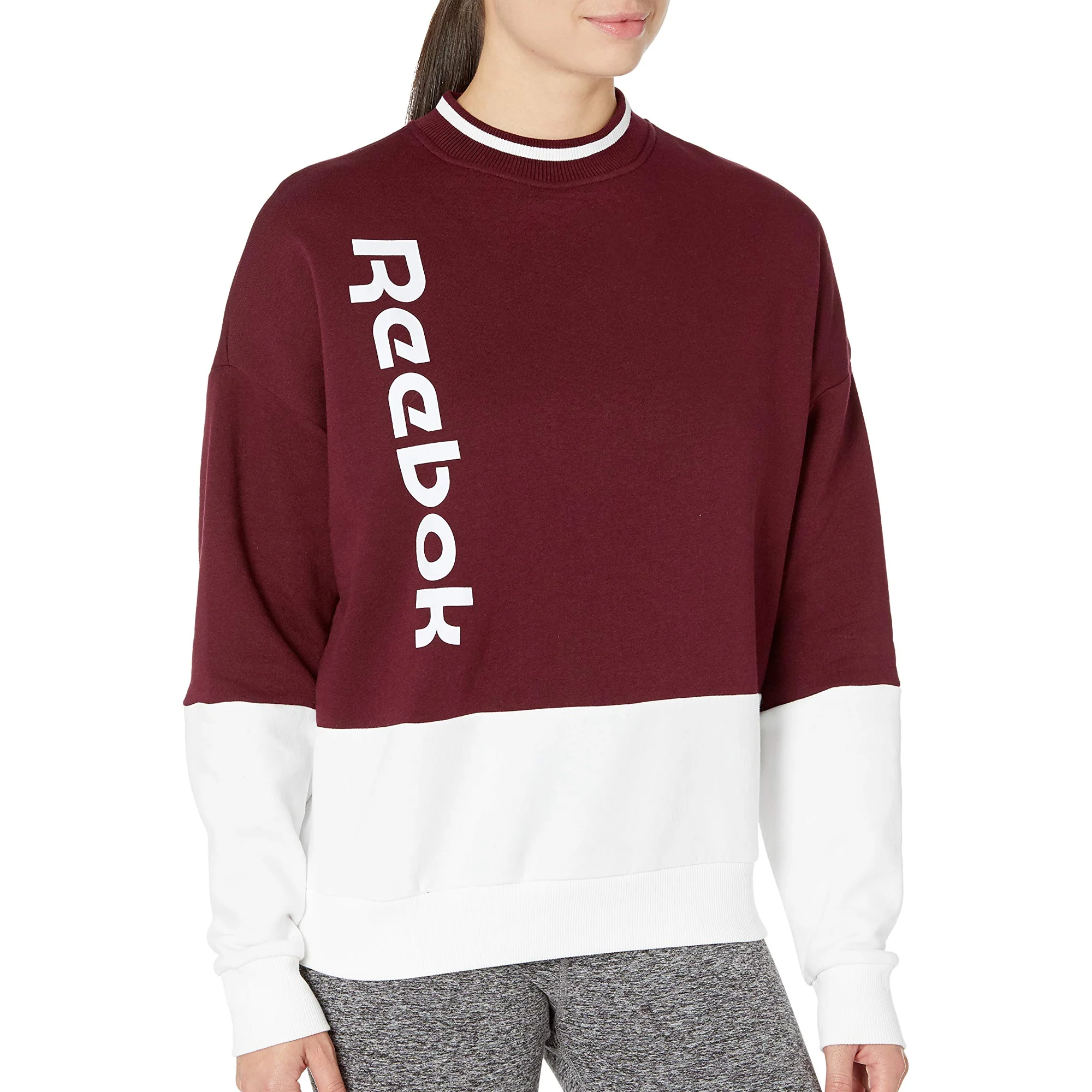 Versatile Reebok Women's Training Essentials Logo Crew Sweatshirt Durable