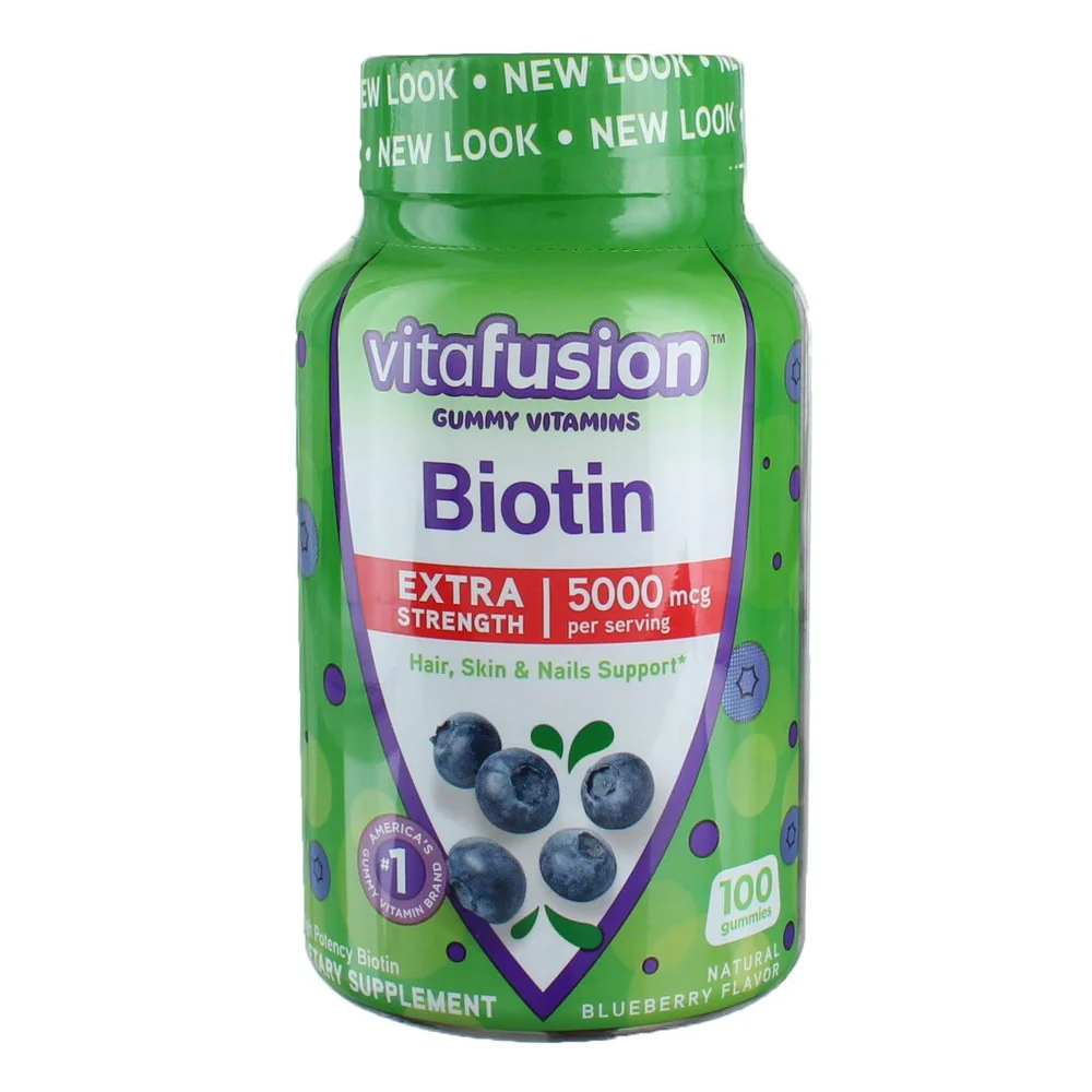 Powerful Vitafusion Extra Strength Biotin 5000 Mcg Gummies Blueberry 100 Ea Sophisticated