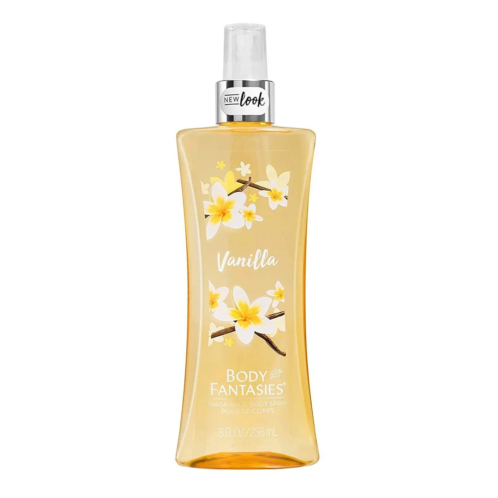 Unique Body Fantasies Signature Fragrance Body Spray Vanilla 8 oz Reusable