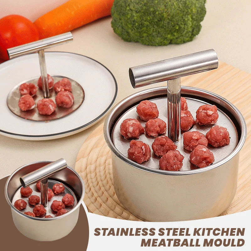 Responsible Stainless Steel Meatball Maker 12-Hole – Press Pop Mould You've Been Rolling Meatballs the Hard Way. Let's Fix That. Lightweight