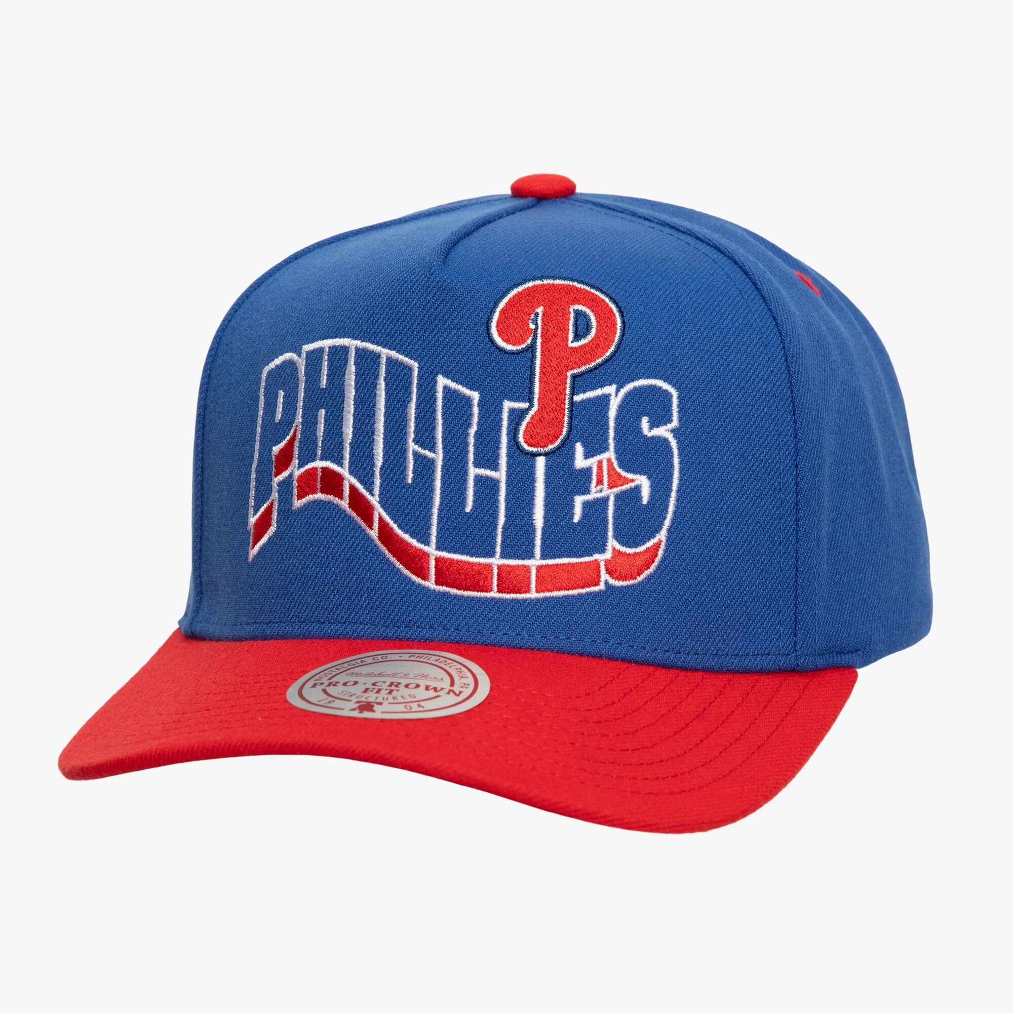 First-Class Mitchell Ness Men's MLB Wavy Pro Snapback Phillies Snapback Caps Trendy