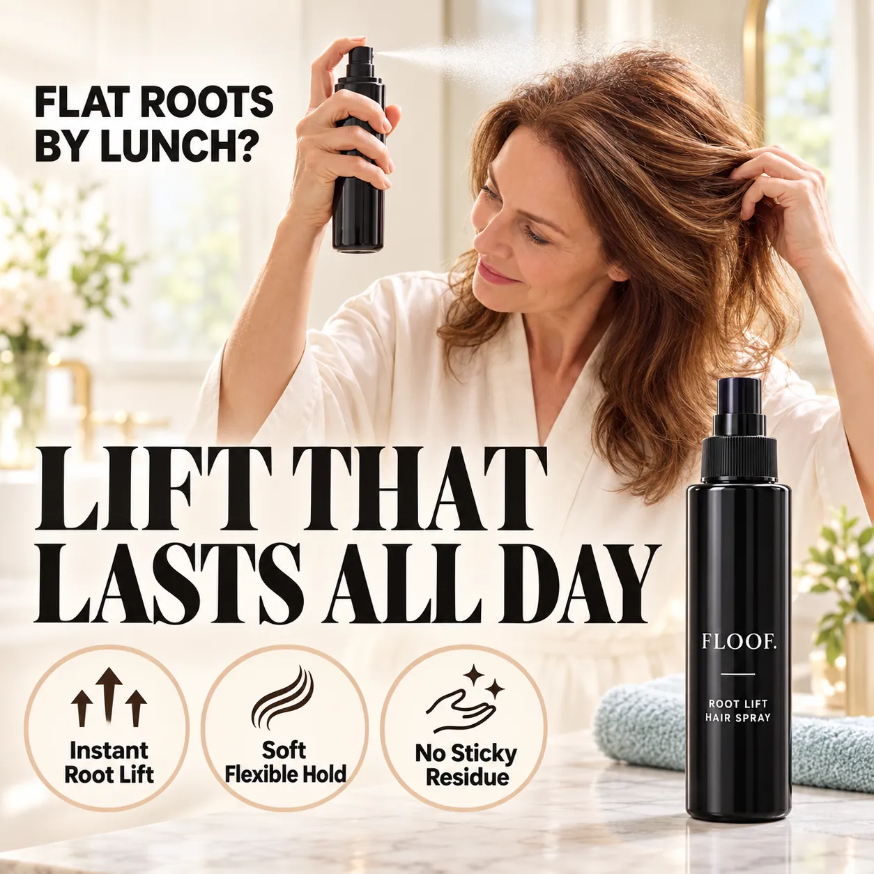 Pure Blue Fragrance Volumizing Spray Fluffy Hair Hold 90ml The Lift Your Hair Has Been Missing Versatile